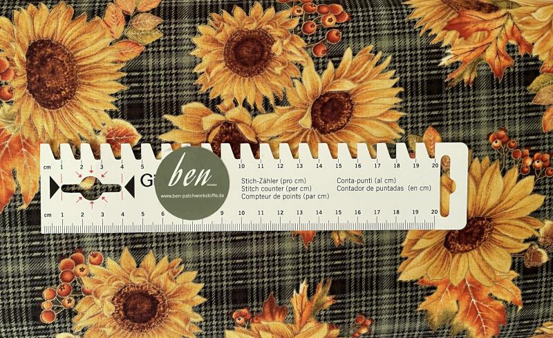 Sunflower Plaid green Autumn