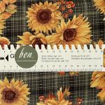 Sunflower Plaid green Autumn