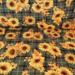 Sunflower Plaid green Autumn