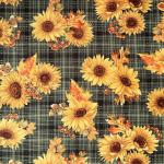 Sunflower Plaid green Autumn