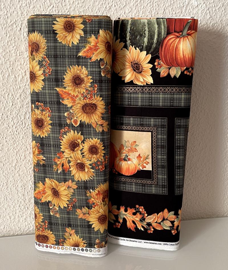 Sunflower Plaid green Autumn