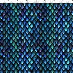 Drachen Schuppen blue