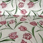 Etched Tulips creme - 1 Stück = 3,20 Meter