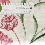 Etched Tulips creme - 1 Stück = 3,20 Meter