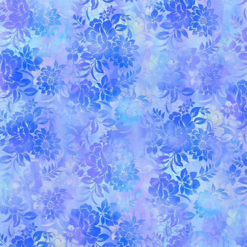 Garden of Dreams II - Floral Dream Blue - 1 Stück = 2,40 Meter