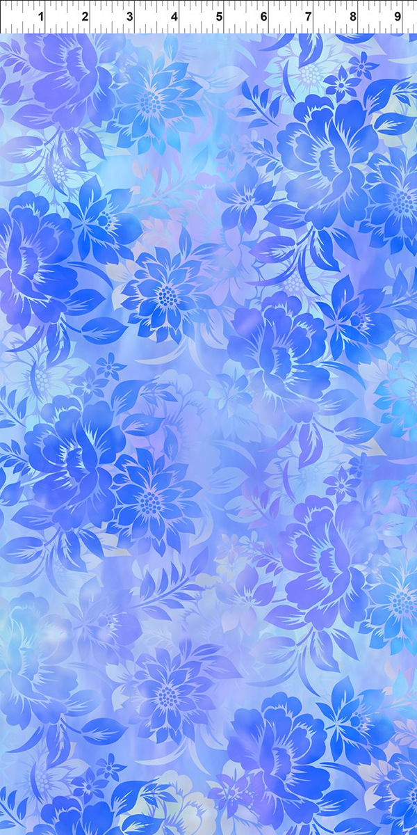 Garden of Dreams II - Floral Dream Blue - 1 Stück = 2,40 Meter