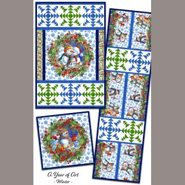 WINTER- A Year of Art - Quilt Kit