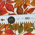 Herbstblätter auf creme - Flanell - 1 Stück = 1,70 Meter