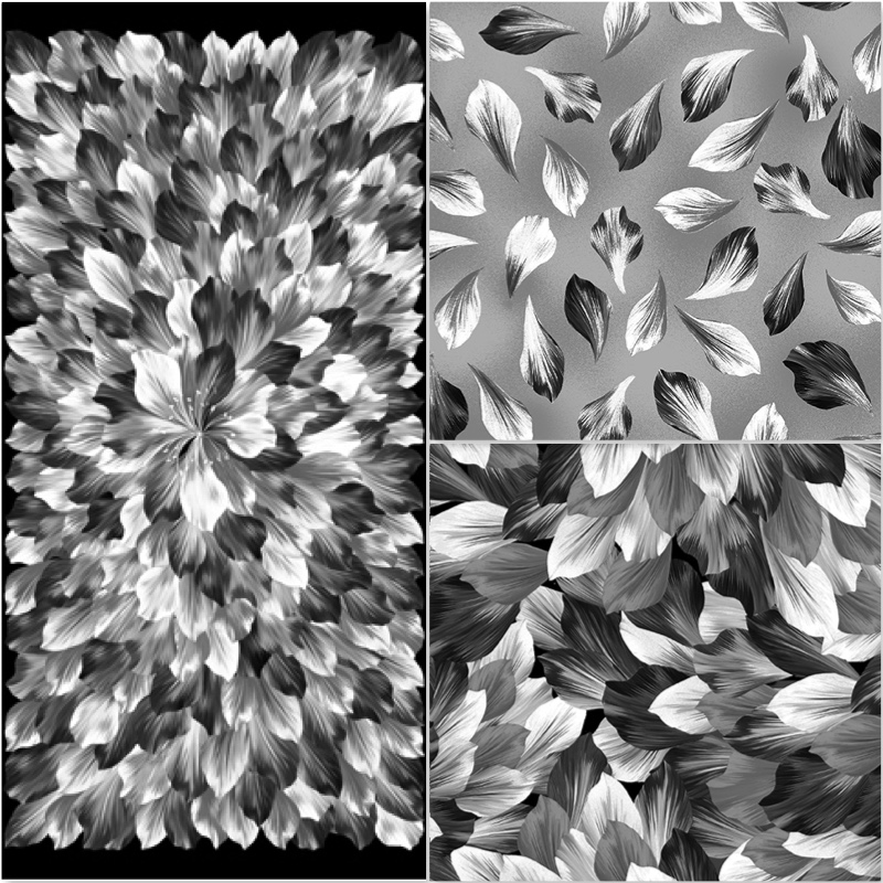 Midnight Paradise Float Petal Garden mittelgrau
